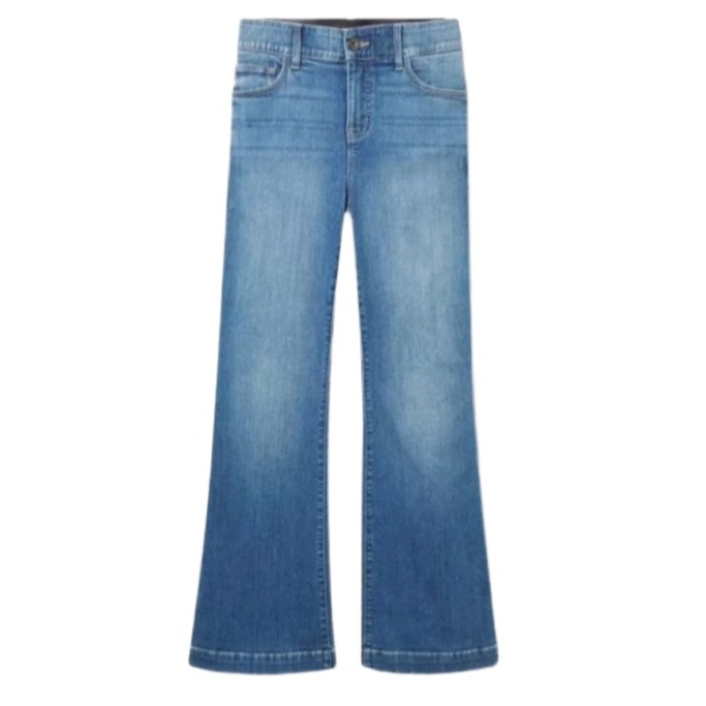 Torrid Bombshell High-Rise Flare Stretch Wide Leg Jeans, Size 22P Short 12” wide